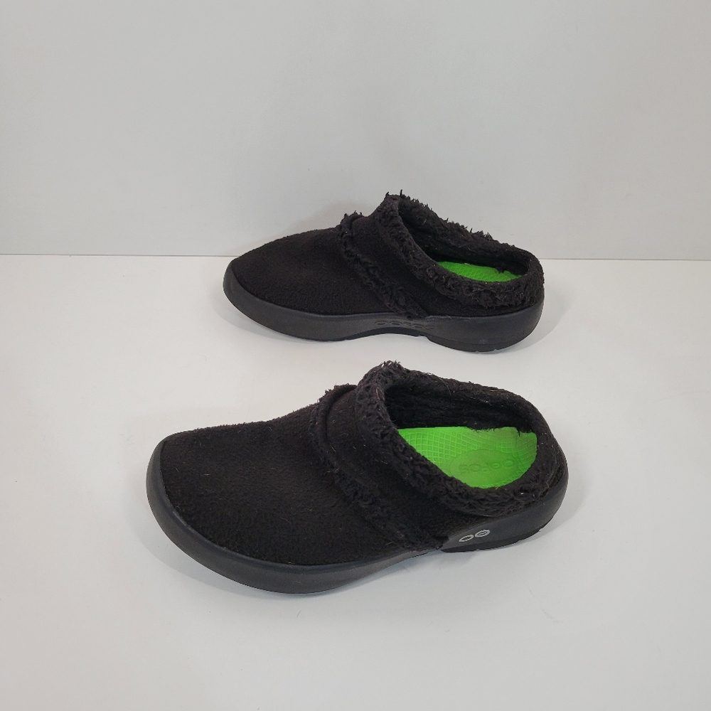 Oofos OOCOOZIE Black Slip On Clog Mule Shoes Women Size 6.5